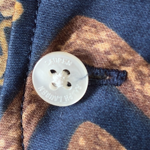 Lauren Ralph Lauren Equestrian Crest Logo Button Down Shirt L - Picture 10 of 10